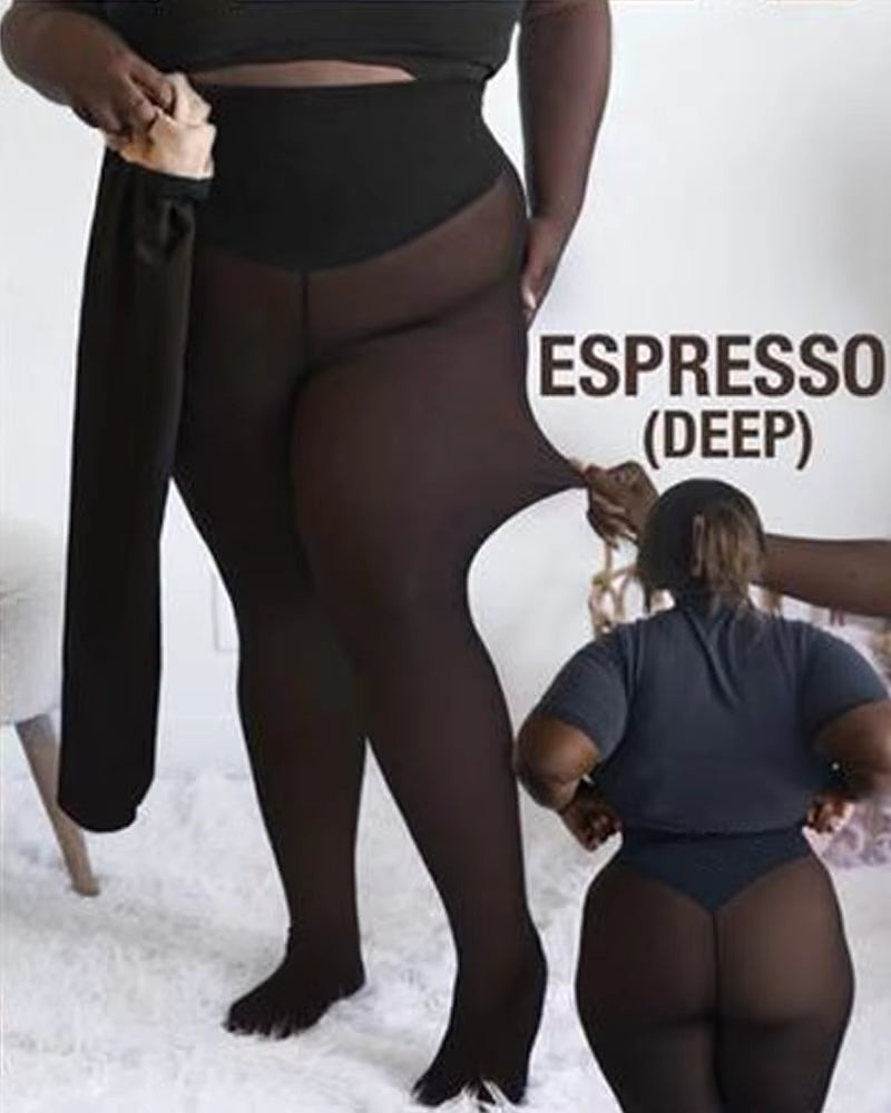 Collants doublés en polaire